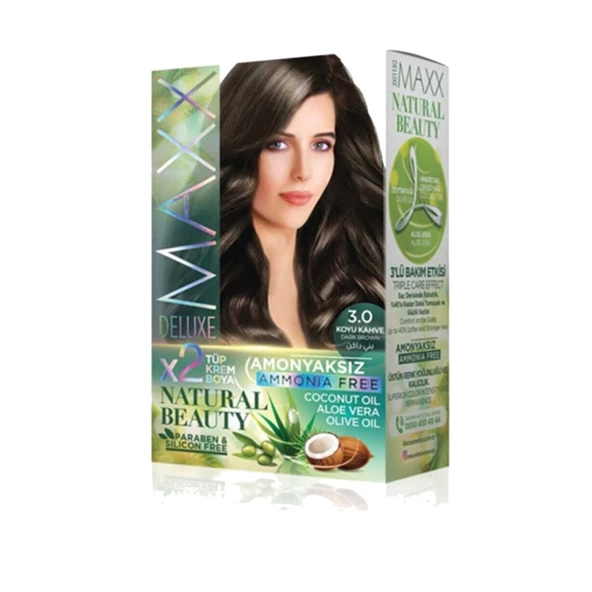 Natural Beauty Amonyaksız Saç Boyası 3.0 Koyu Kahve