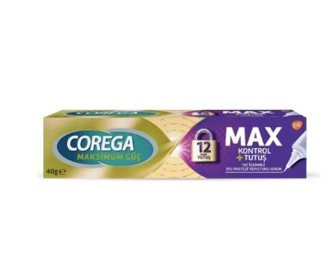 Corega Maximum Kontrol Diş Protezi Yapıştırıcı Krem 40 gr