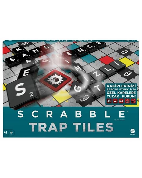 Scrabble TrapTiles Kutu Oyunu HMD14 - 1