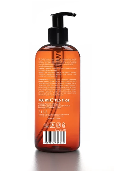 Elle Refreshing Liquid Hand Wash - Canlandırıcı Sıvı Sabun - 400 ml - Resim 3