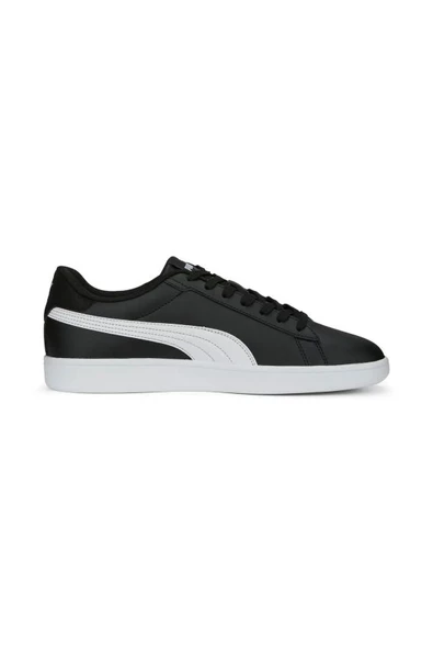 Puma Smash 3.0 L Puma Black PUMA White Erkek Günlük Ayakkabı Siyah 39098704 - Resim 4