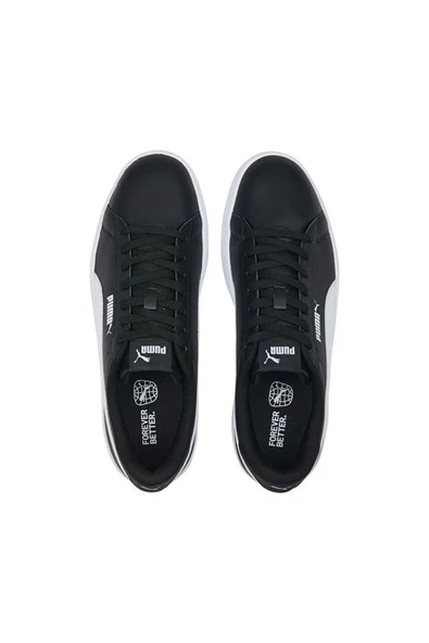 Puma Smash 3.0 L Puma Black PUMA White Erkek Günlük Ayakkabı Siyah 39098704 - Resim 5