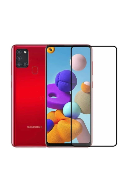 Samsung Galaxy A21S Mat Seramik Ekran Koruyucu Siyah