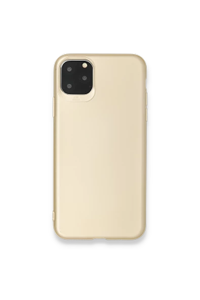 Apple iPhone 11 Pro Max (6.7'') Premium Silikon Kılıf Gold