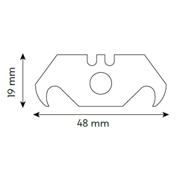 VIP-TEC Profesyonel Halıcı Tip Trapez Metal Maket Bıçağı Yerli Üretim - Resim 3