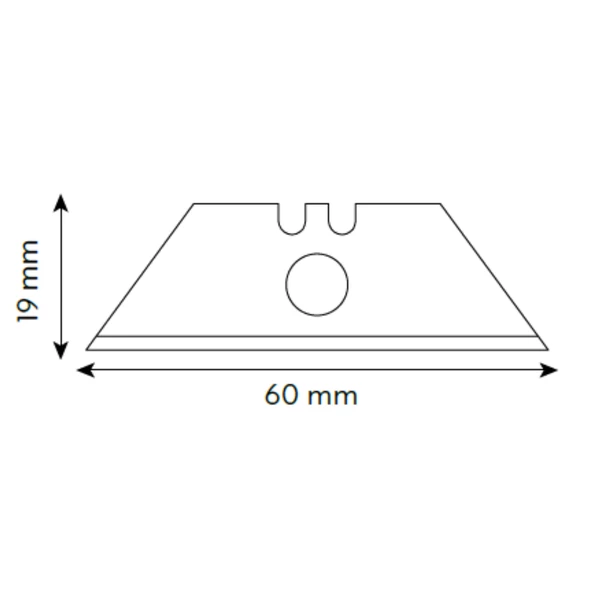 VIP-TEC Profesyonel Halıcı Tip Trapez Metal Maket Bıçağı Yerli Üretim - Resim 2