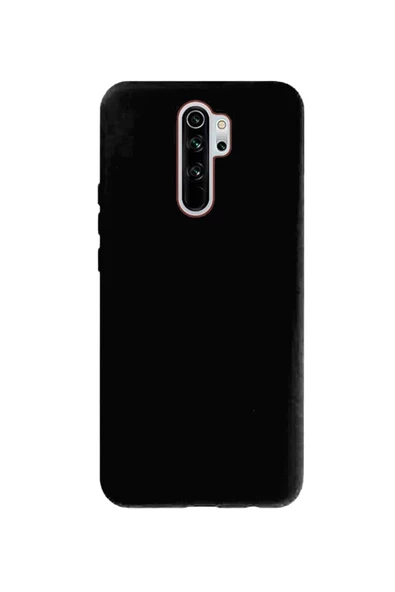 Xiaomi Redmi Note 8 Pro İçi Kadife Silikon Kılıf Siyah
