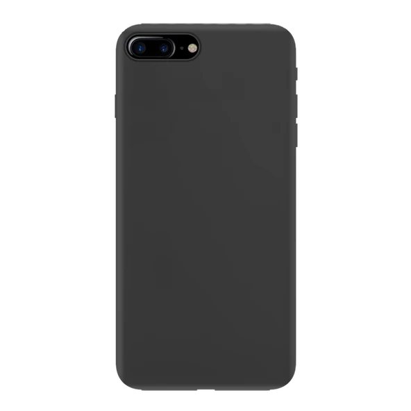Apple iPhone 7 Plus İnce Mat Silikon Kılıf Siyah - 2