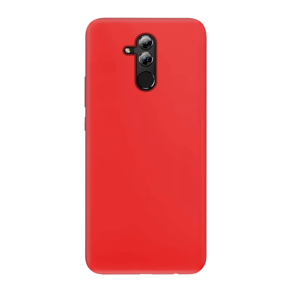 Huawei Mate 20 Lite İnce Mat Silikon Kılıf Kırmızı - 2