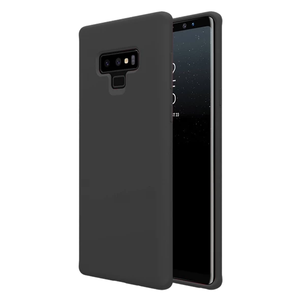 Samsung Galaxy Note 9 İnce Mat Silikon Kılıf Siyah