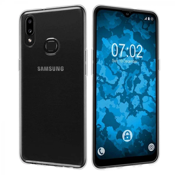 Samsung Galaxy A10S 2.0 MM Korumalı Silikon Kılıf Şeffaf