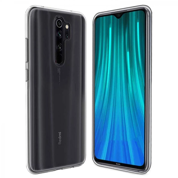 Xiaomi Redmi Note 8 Pro 2.0 MM Korumalı Silikon Kılıf Şeffaf