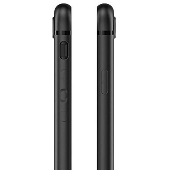 Apple iPhone 7 Tıpalı Silikon Kılıf Siyah - 3