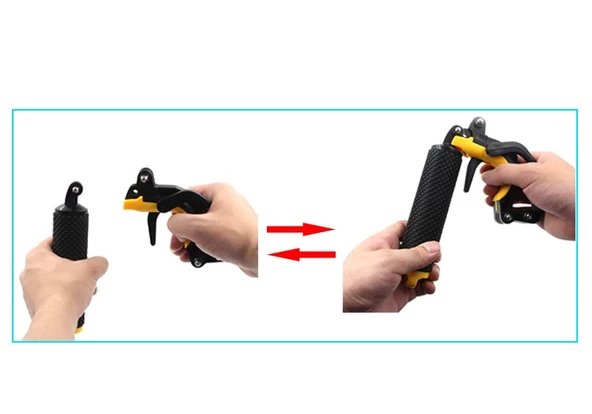 GOPRO ŞAMANDIRALI TETİK DEKLANŞÖRLÜ MONOPOD - 4