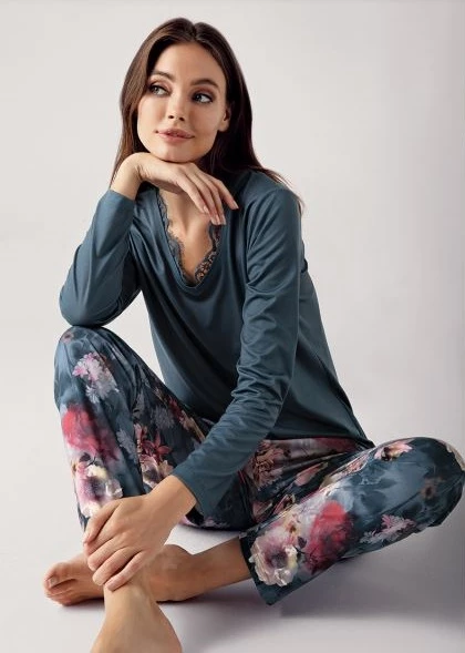 BLUE DREAM 4060 Kadın Kışlık Pijama Takımı