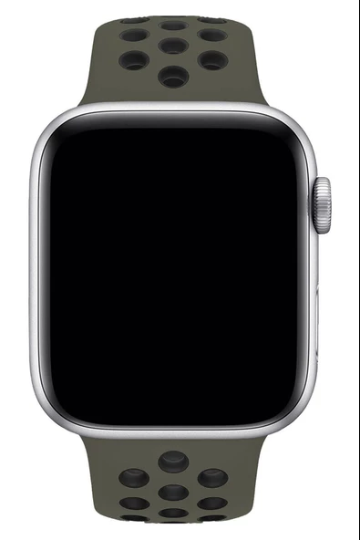Apple Watch Series 2 38 MM Fileli Kordon Zeytin-Siyah - Resim 2