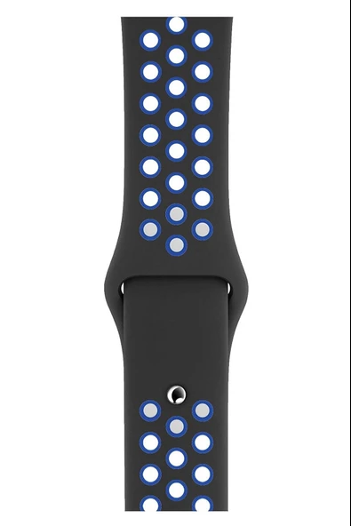 Apple Watch Series 2 38 MM Fileli Kordon Siyah-Lacivert