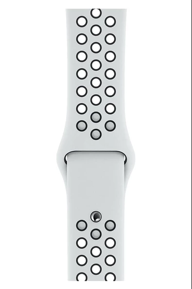 Apple Watch Series 4 42 MM Fileli Kordon Beyaz-Siyah