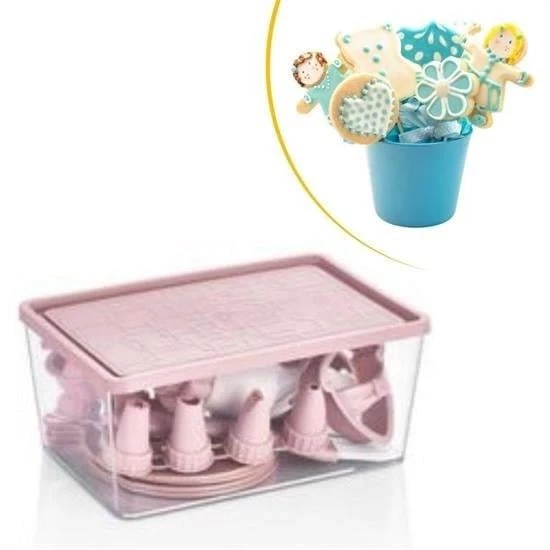 BUFFER® 22 Parça Plastik Kolay Kullanımlı Pasta Kek Şekilli Kurabiye Seti - 2