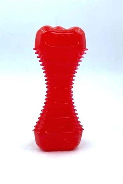 BUFFER® Köpekler İçin Diş Kaşıma Oyuncağı Tırtıklı Yapıda Plastik Dumbell - 6