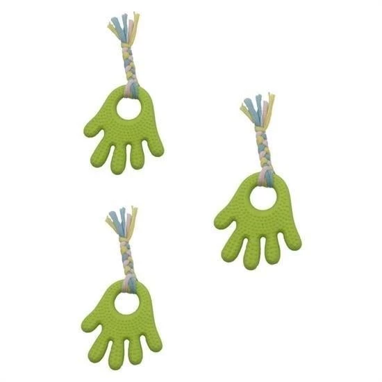 BUFFER® Handrope El Şekilli Plastik El Uzantılı Oyun Halatı 2 Kişilik Köpek Oyuncağı İnteraktif - 5