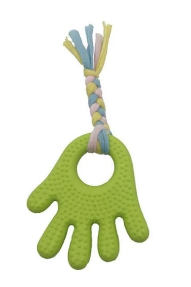 BUFFER® Handrope El Şekilli Plastik El Uzantılı Oyun Halatı 2 Kişilik Köpek Oyuncağı İnteraktif - 3