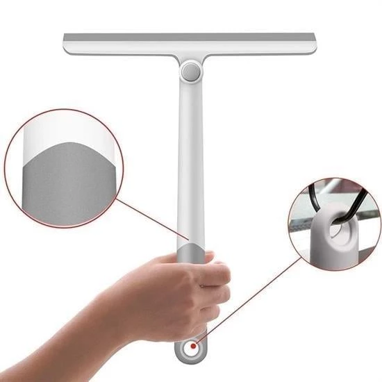 BUFFER® 360 Derece Döner Başlıklı Cam Sil Çok Amaçlı Pratik Cam Ayna Fayans Silme Aparatı - Resim 8