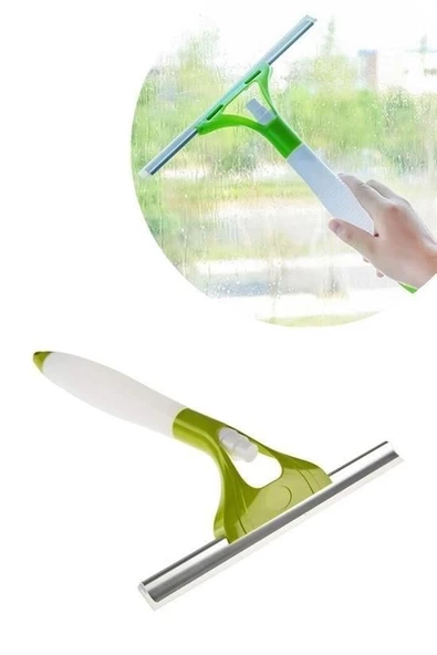 BUFFER® Pratik Spreyli Cam Sil Pencere Ayna Tezgah Duşakabin Temizleyici Püskürtmeli Silme Aparatı - 9
