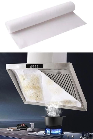 BUFFER® 2li Yağ Emici Duman Önleyici Pratik Mutfak Davlumbaz Koruyucu Dayanıklı Yedek Filtre 45x90cm - Resim 9