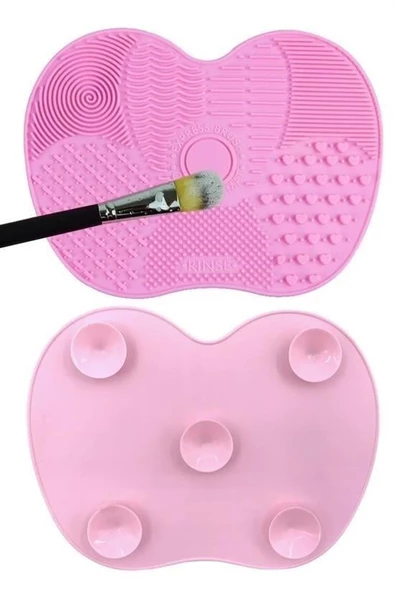 BUFFER® Pratik Kolay Makyaj Fırçası Temizleme Matı Aparatı Aleti Küçük - Resim 9