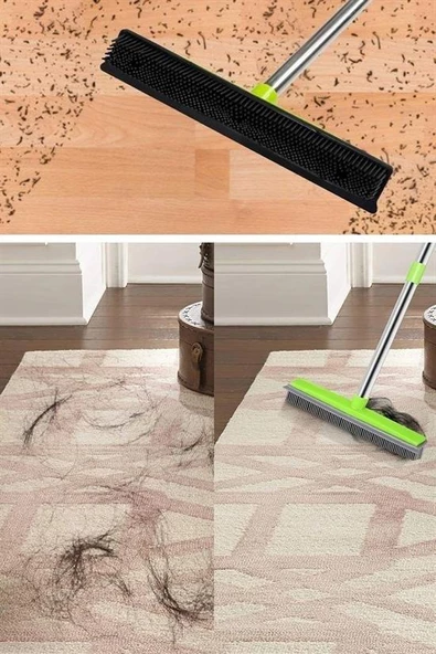 BUFFER® Kauçuk Uçlu Teleskopik Saplı Uzayabilen Temizlik Fırçası - Resim 10