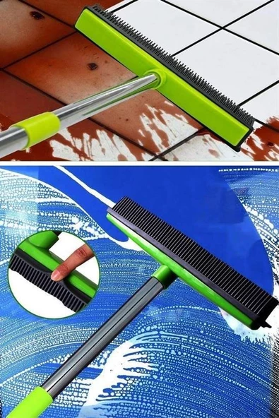 BUFFER® Kauçuk Uçlu Teleskopik Saplı Uzayabilen Temizlik Fırçası - Resim 9