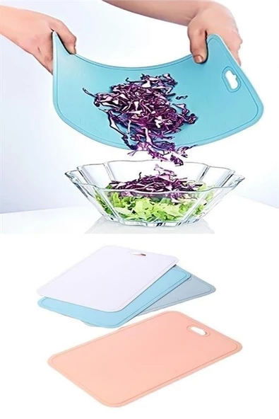 BUFFER® Bükülebilir Esnek Kesme Matı Meyve Sebze Doğrama Kesme Tahtası 20x30 cm - 3