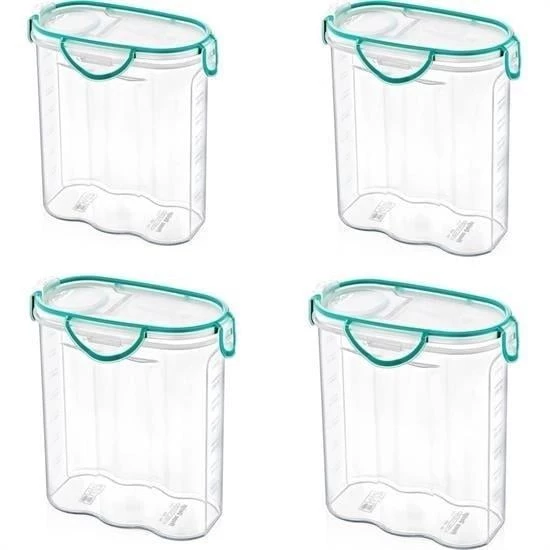 BUFFER® Kilitli Kapaklı Contalı Hava,Su Sıvı Geçirmez 1,7 Litre Erzak Saklama Kabı-SA585 - 10