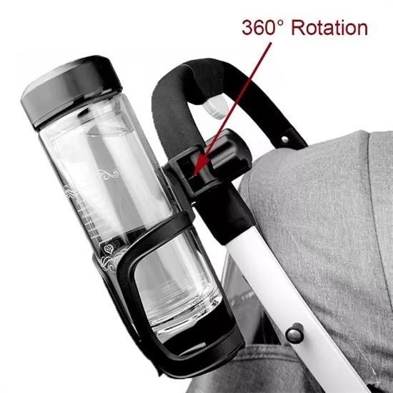 BUFFER® Bebek Arabası Bisiklet Uyumlu Ayarlanabilir Şişe Biberon ve Suluk Tutucu - 4