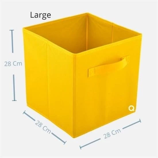 BUFFER® Çok Amaçlı Kullanım Dekoratif Dolap İçi Düzenleyici Organizer Katlanabilir Kutu - 6