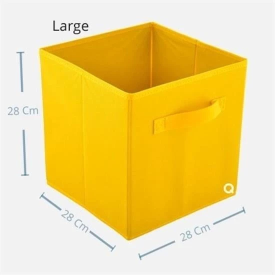 BUFFER® Çok Amaçlı Kullanım Dekoratif Dolap İçi Düzenleyici Organizer Katlanabilir Kutu - 7