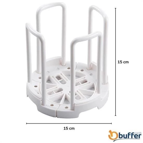 BUFFER® Tabak Bardak Kase Standı Bulaşık Kurutma Tutucu Mutfak Düzenleyici Organizatör - 7