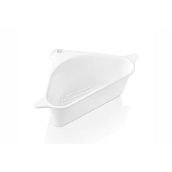 BUFFER® Vantuzlu Üçgen Sebze Meyve  Lavabo Raf Evye Süzgeç Sünger Tutucu Düzenleyici Mutfak Organize - 7