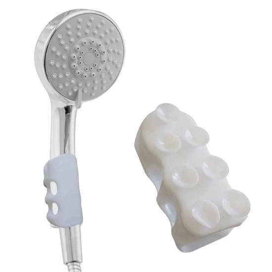 BUFFER® Banyo Duş Başlığı Tutucu Silikon Güçlü Vantuz Vakum Aparatı - 5