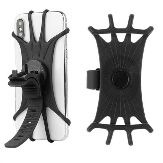 BUFFER® Universal Bisiklet Motosiklet Çocuk Arabası Silikon 360 Derece Telefon Tutucu Tüm Modellerle - 8