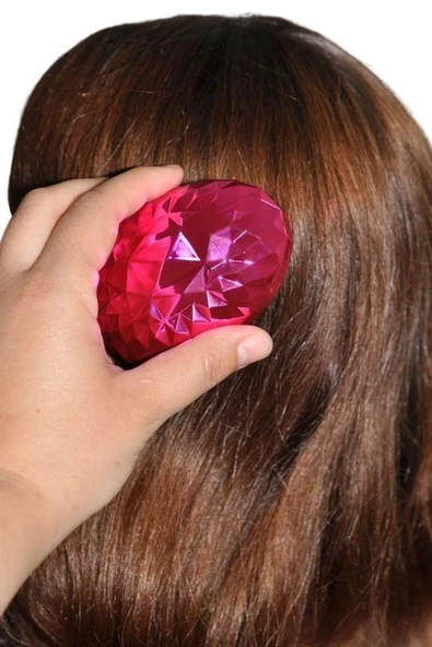 BUFFER® Neon Pembe Düzleştirici Tarak Geniş Aralıklı Her Saç Tipine Uygun Fırçalı Saç Düzleştirici - 9