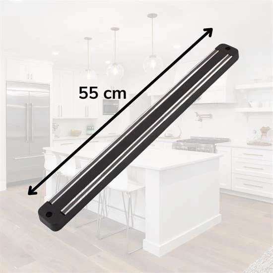 BUFFER® Mıknatıslı Paslanmaz Duvar Bıçak Askısı Standı 55 Cm Aparat - 5