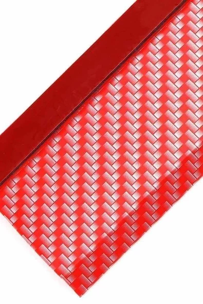 BUFFER® Kırmızı Renkli 2,5 Metre Araba Oto Ön Tampon Koruyucu Kauçuk Pratik Tampon Şerit Bant Döşeme - 10