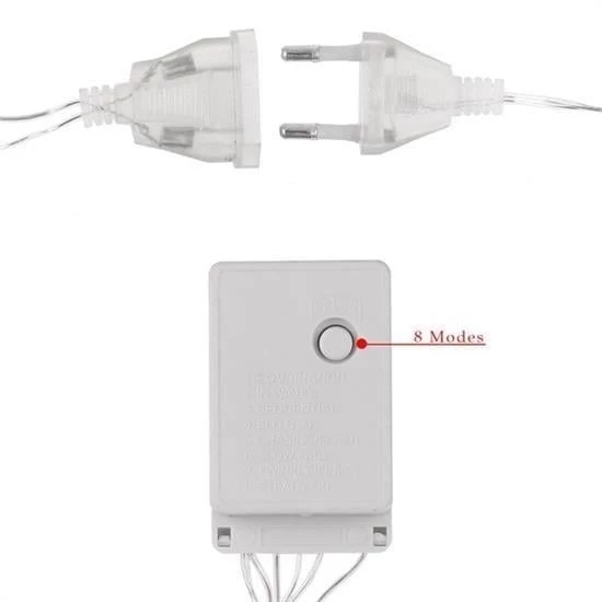 BUFFER® 8 Fonksiyonlu 16 Saçaklı Perde Led 3 x 1 (Günışığı) - 10