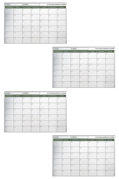 BUFFER® Manyetik Yapışkanlı Bir Aylık Program Planlayıcı Takvim 85x56 cm - 9