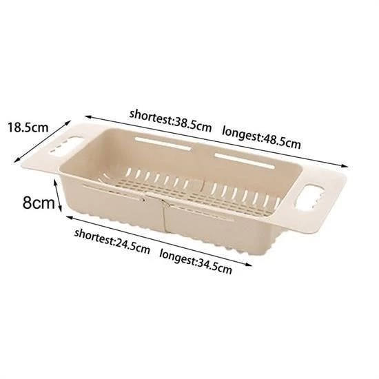 BUFFER® Uzayıp Kısalabilen Ayarlanabilir Plastik Lavabo Mutfak Süzgeci - 10