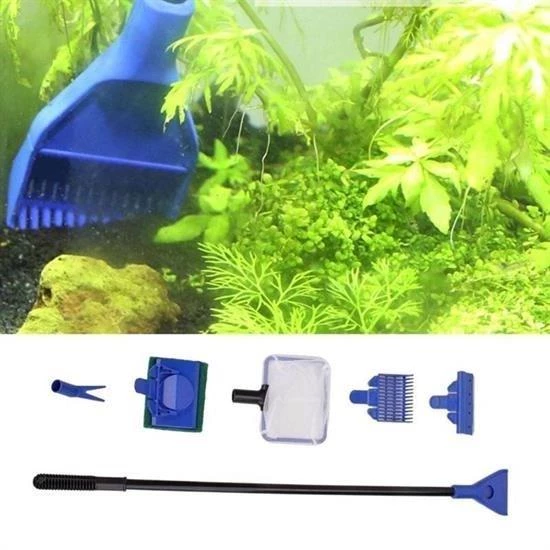 BUFFER® 5 in 1 Akvaryum Tankı Temizleme Seti Akvaryum Balığı Bakım Seti - 9