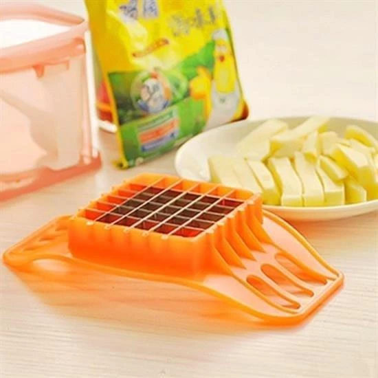 BUFFER® Kare Dizayn Pratik Kolay Patates Dilimeme Aleti Aparatı Bıçağı - 8