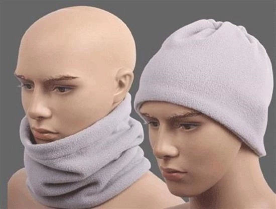 BUFFER® Beyaz Renki Çok Fonksiyonlu Unisex Polar Bere Boyunluk Saç Bandı - 2